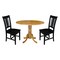 International Concepts 42 in. Dual Drop Leaf Table with 2 Splat Back Dining Chairs - 3 Piece Dining Set K04-42DP-C46-10P - alternate 1